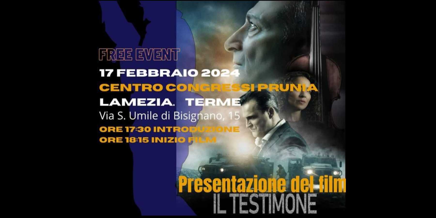 Il film russo Il testimone sarà proiettato a Lamezia Terme Stand For